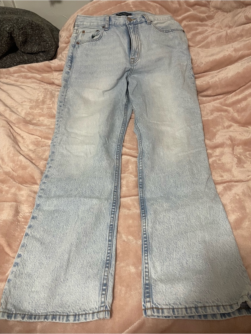 Aeropostale Light Wash Flared Jeans - Pale Blue